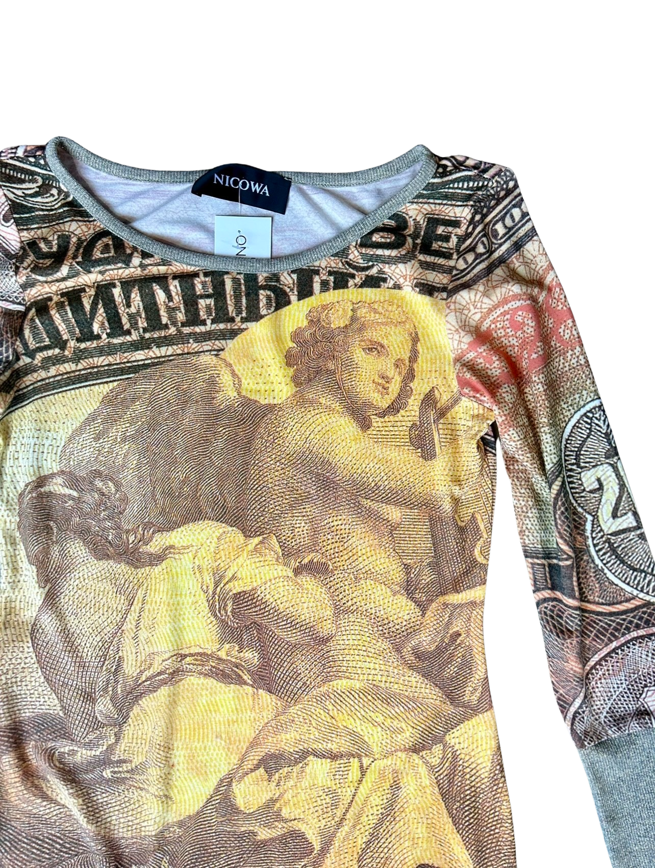 Nicowa Y2K money print dress