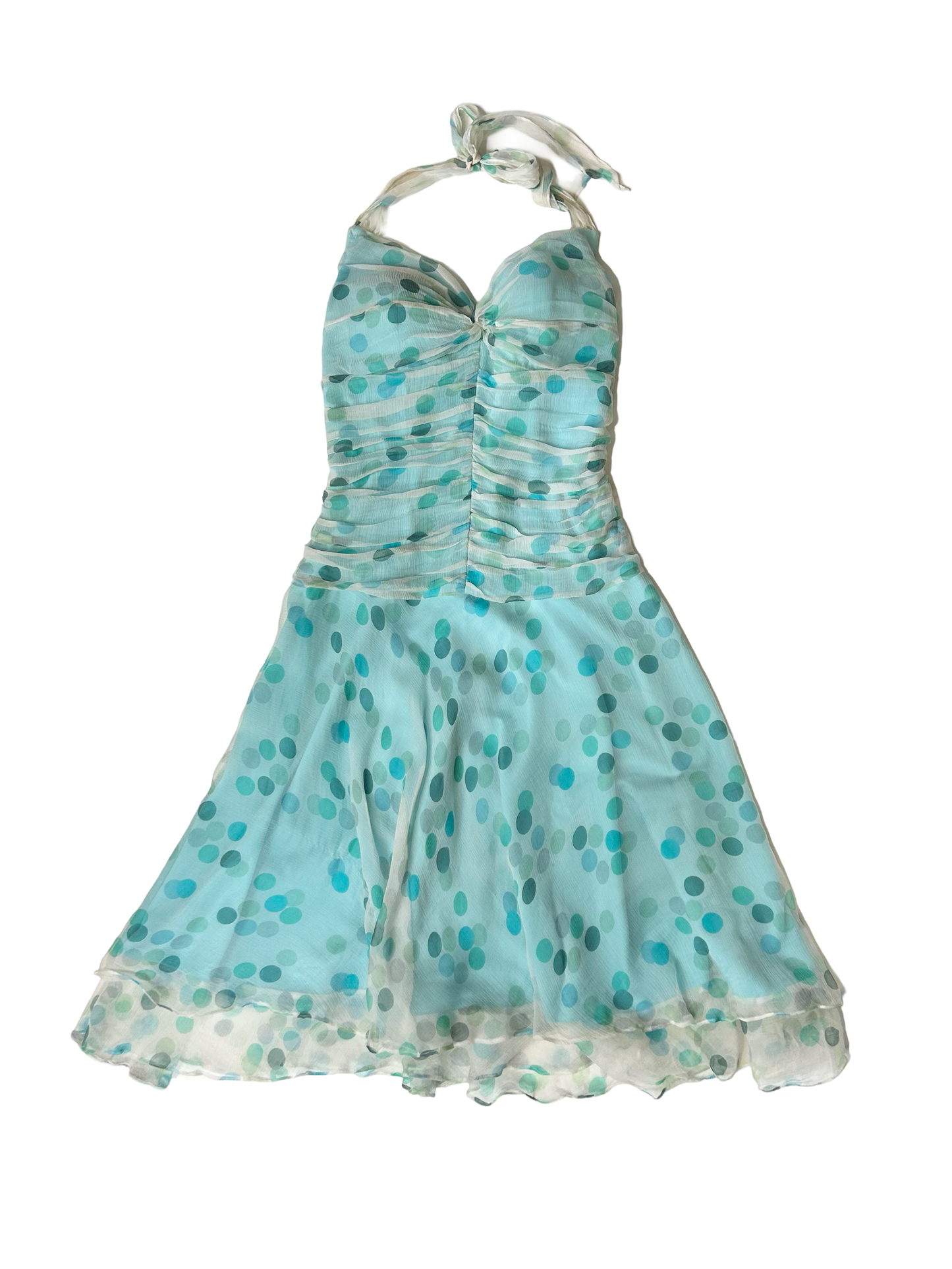 60’s polka dot halter neck dress