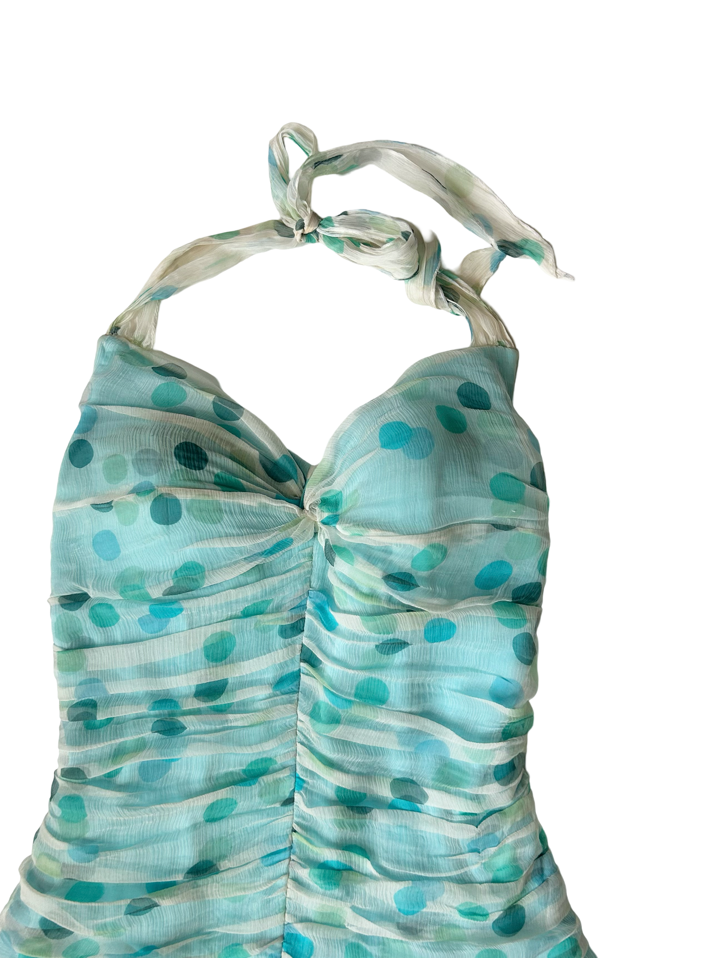 60’s polka dot halter neck dress
