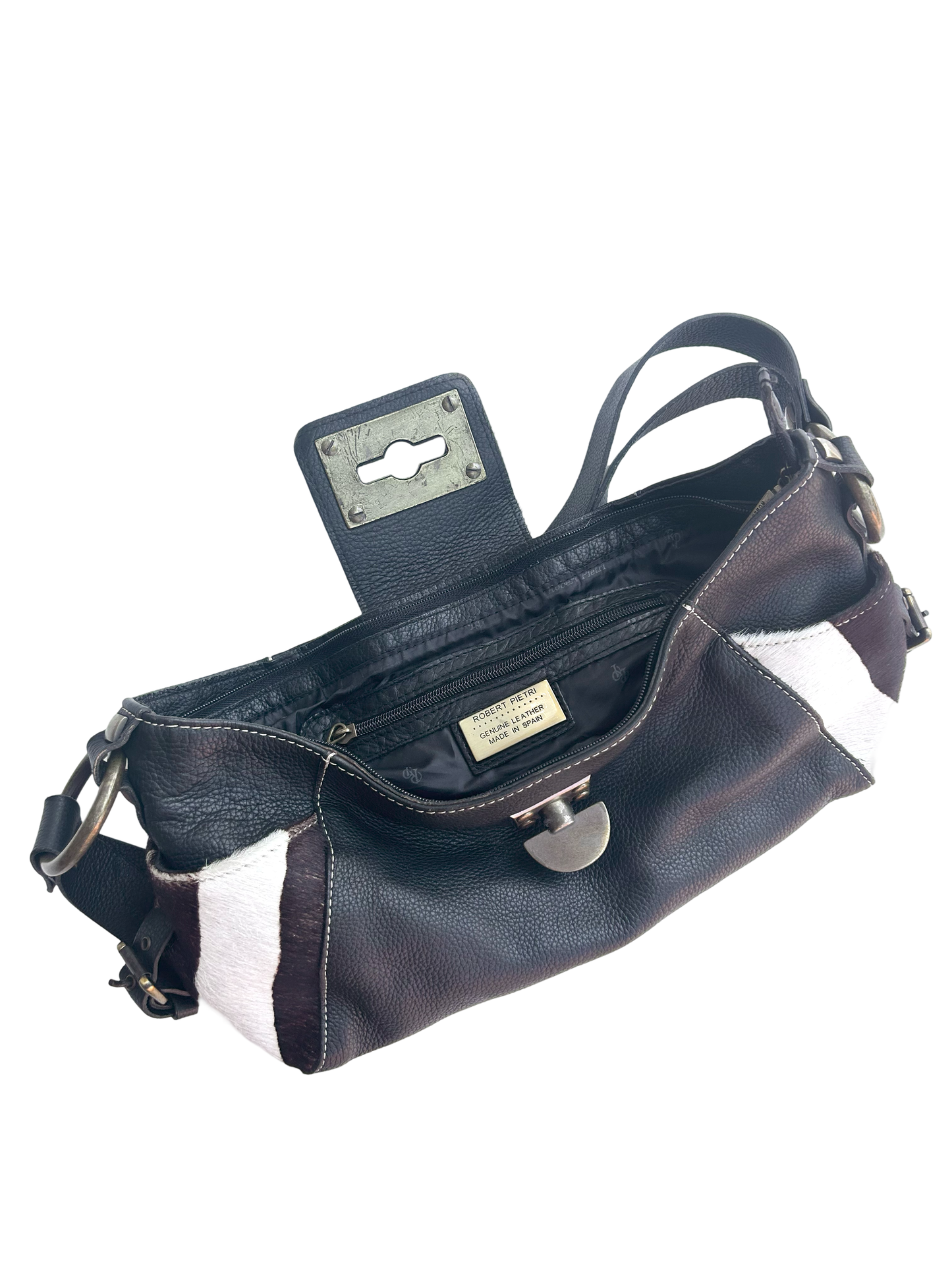 Robert Pietri cows skin crossover bag