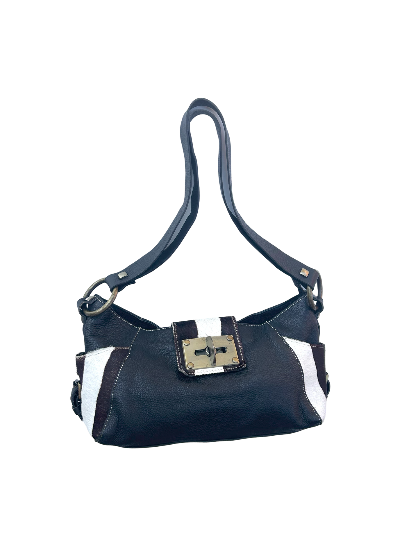 Robert Pietri cows skin crossover bag