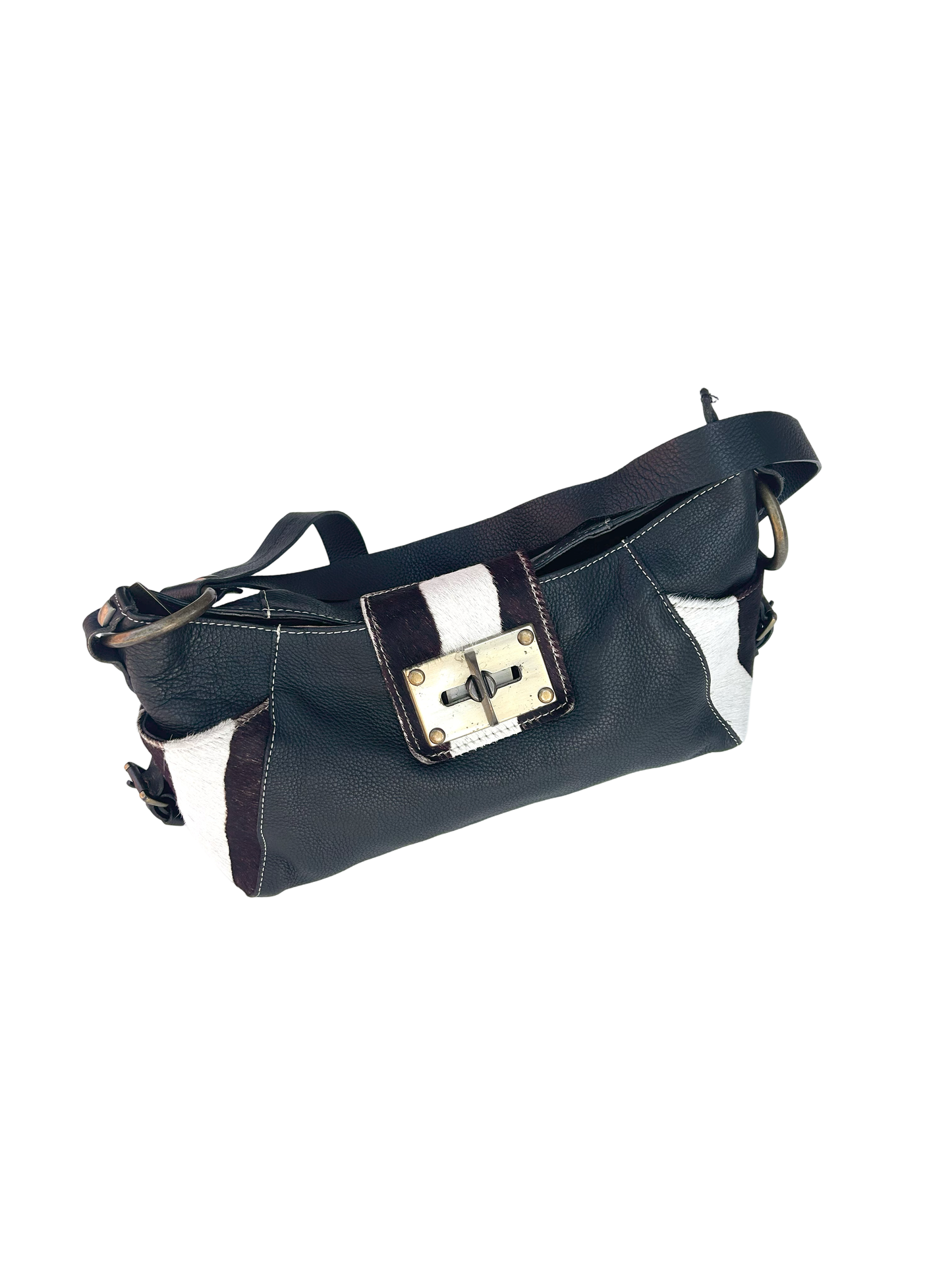 Robert Pietri cows skin crossover bag