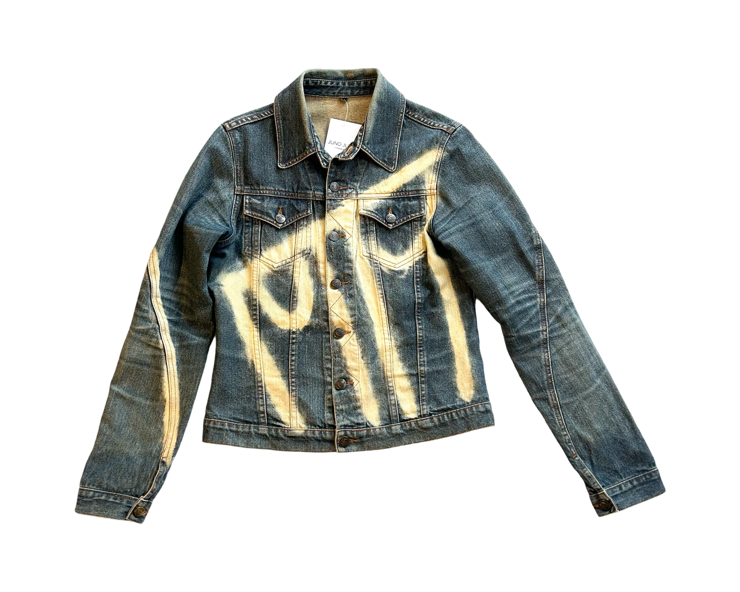 90’s Just Cavalli print art denim jacket