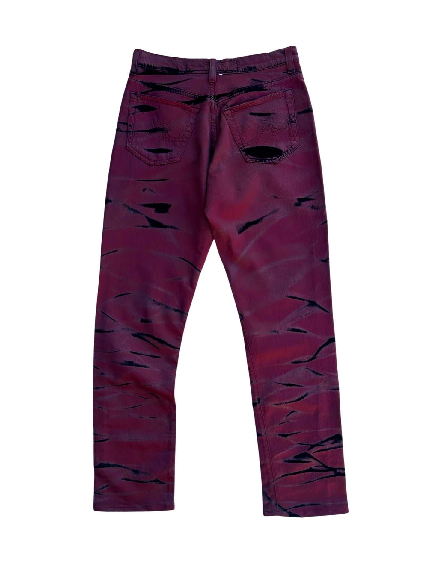Angelo Marani burgundy red jeans