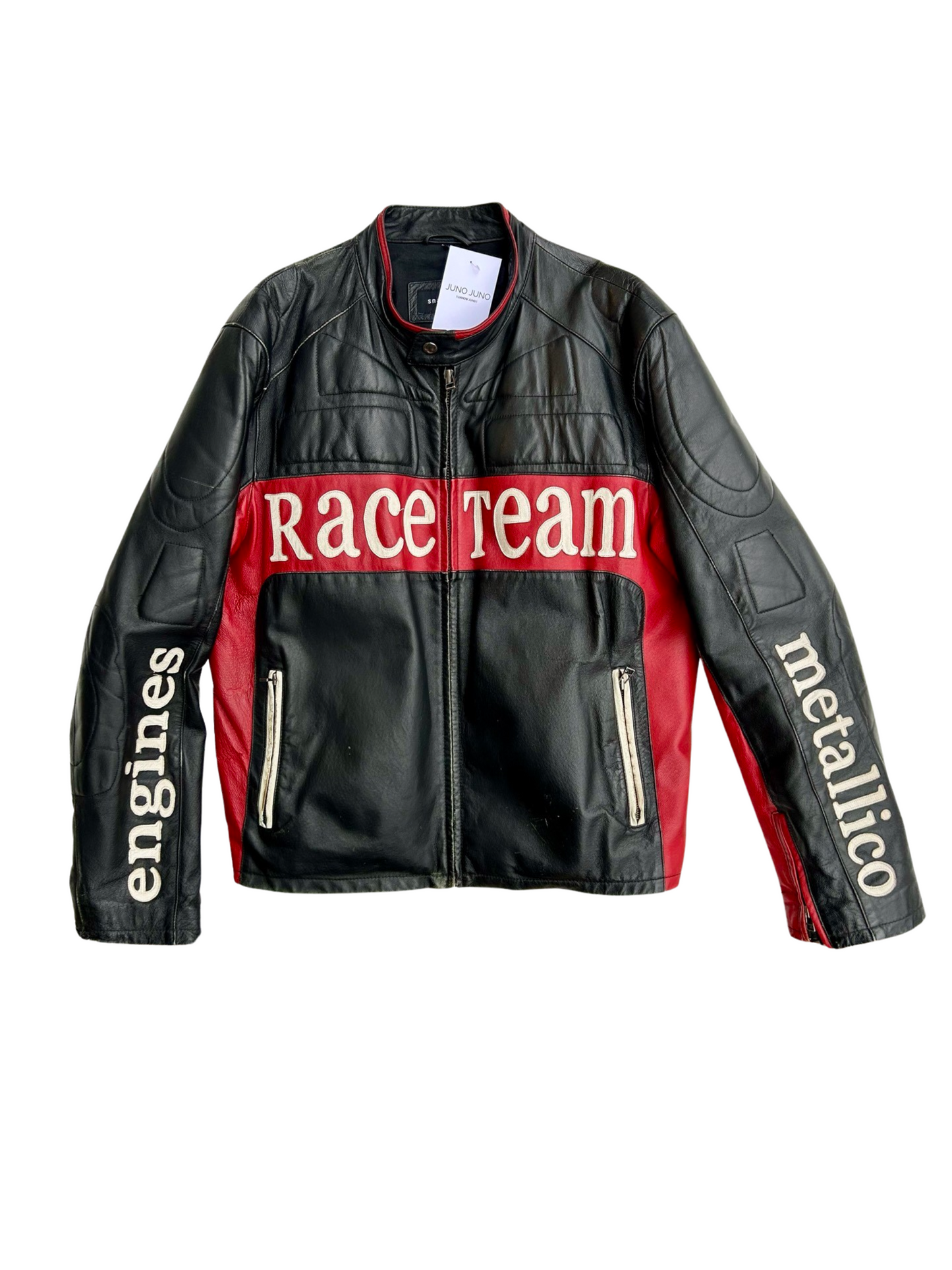 Moto biker leather jacket