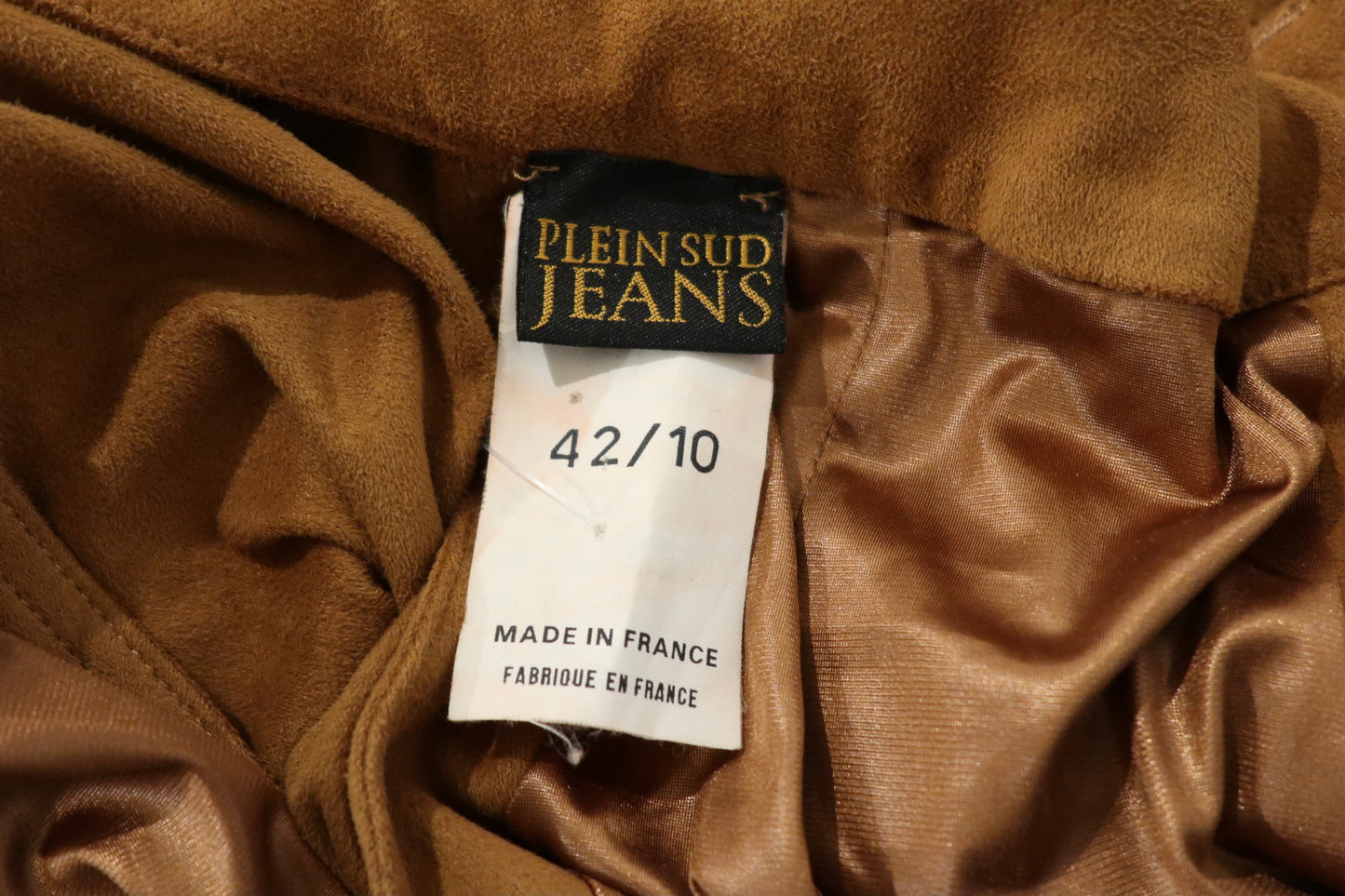 Plein Sud Jeans Faux Suede Fringe Chaps Pants