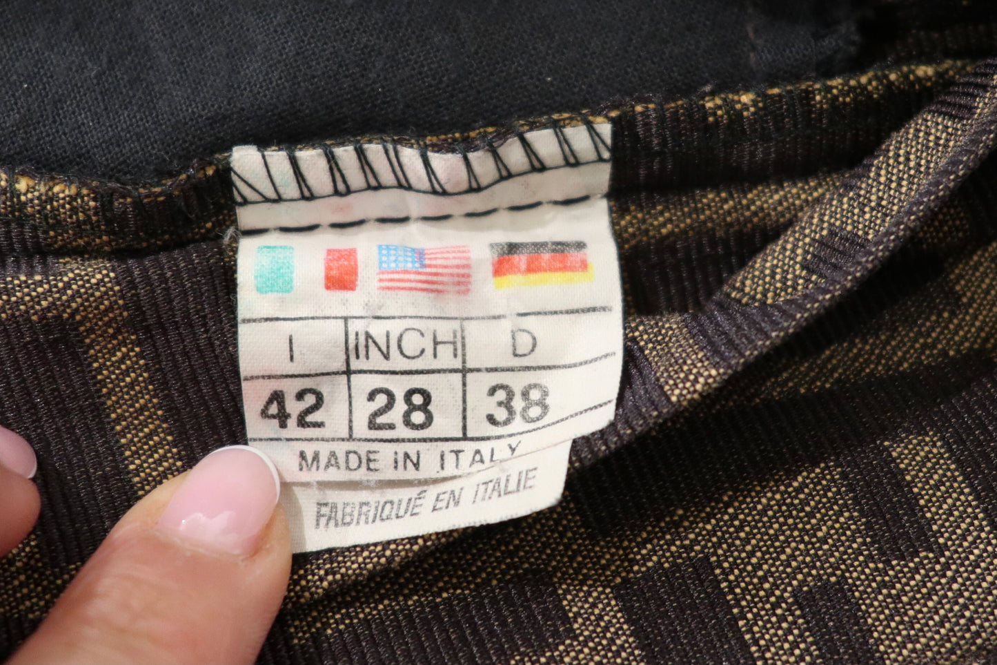 2000s Fendi FF Zucca Monogram Jeans