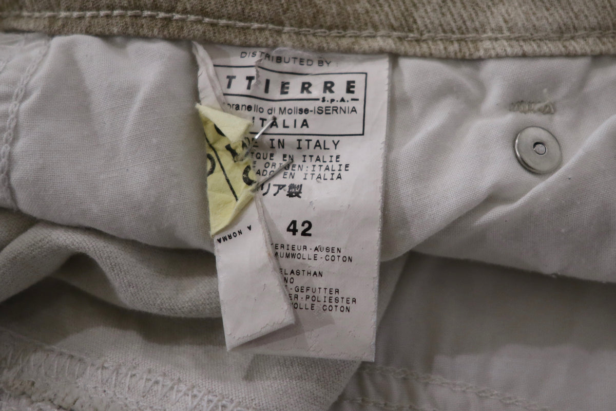 Roberto Cavalli Cream Denim Pants