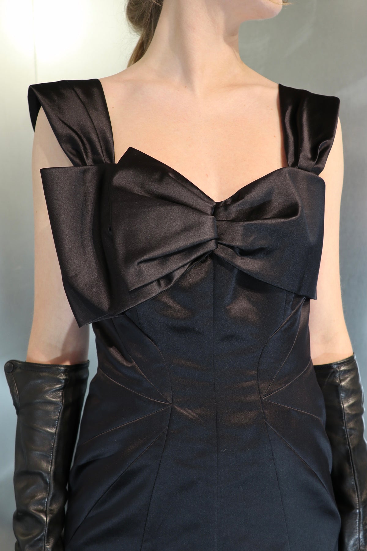 Vintage Moschino Silkmix Bow Dress