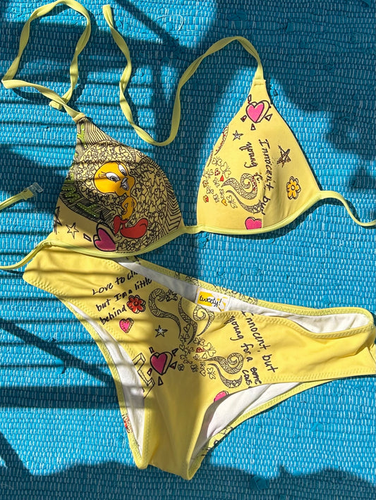 Tweety Italian Y2K cartoon bikini