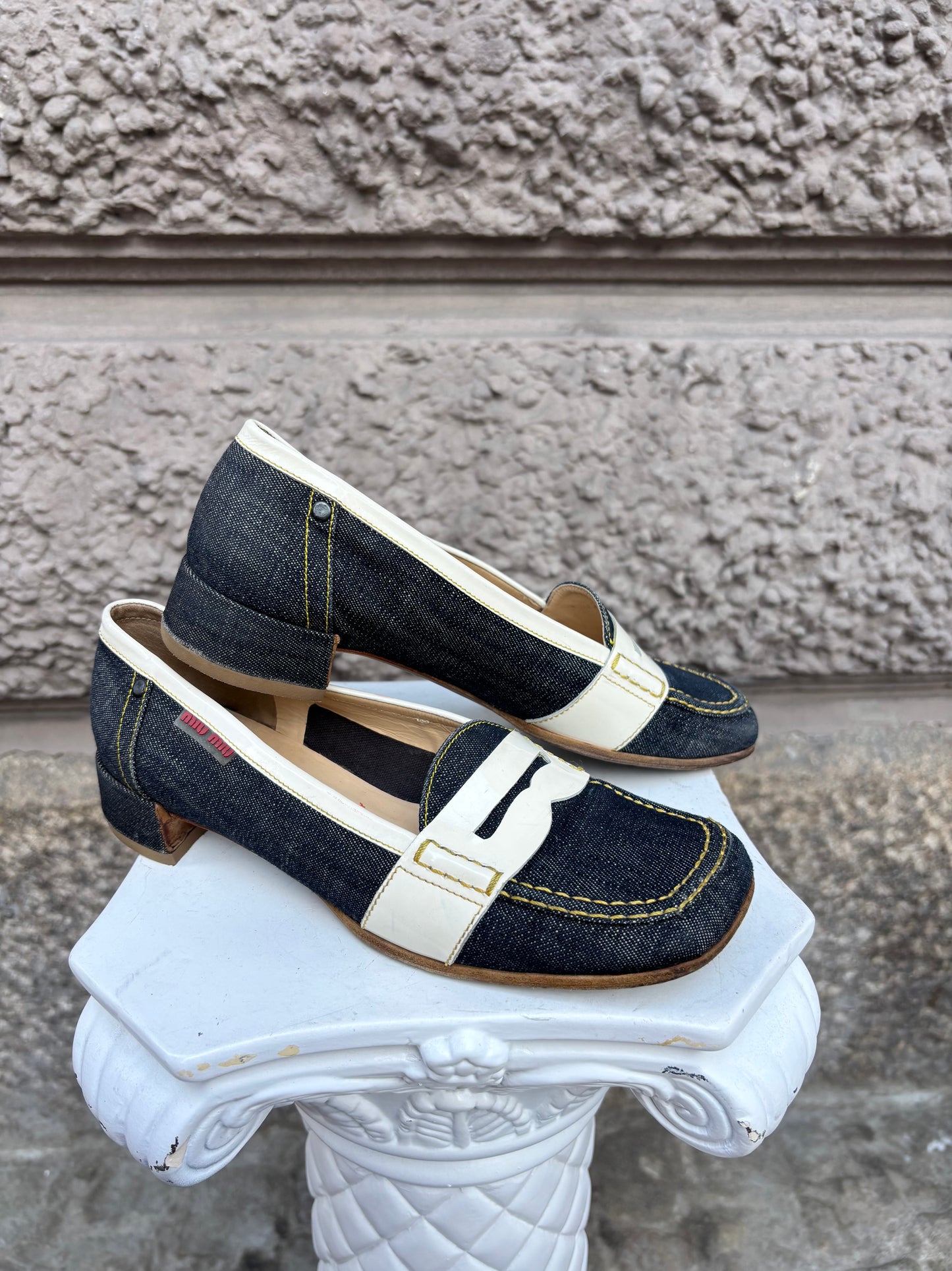 Miu Miu Vintage Denim Loafers