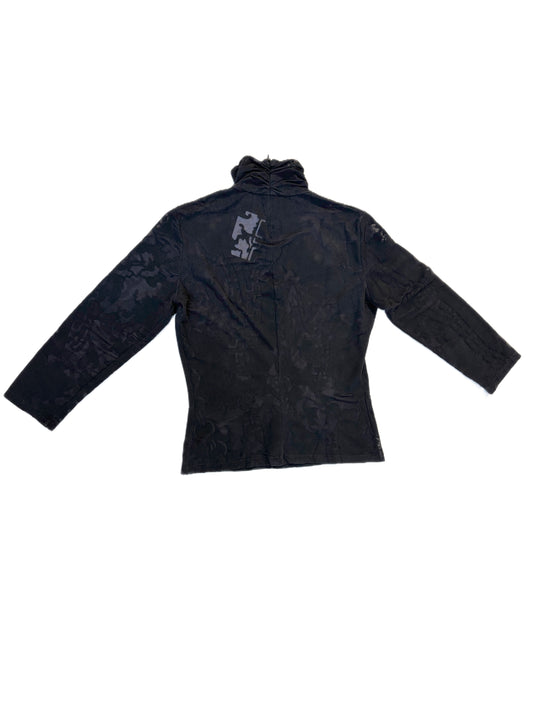 Versace Jeans Couture Black Detailed Turtleneck