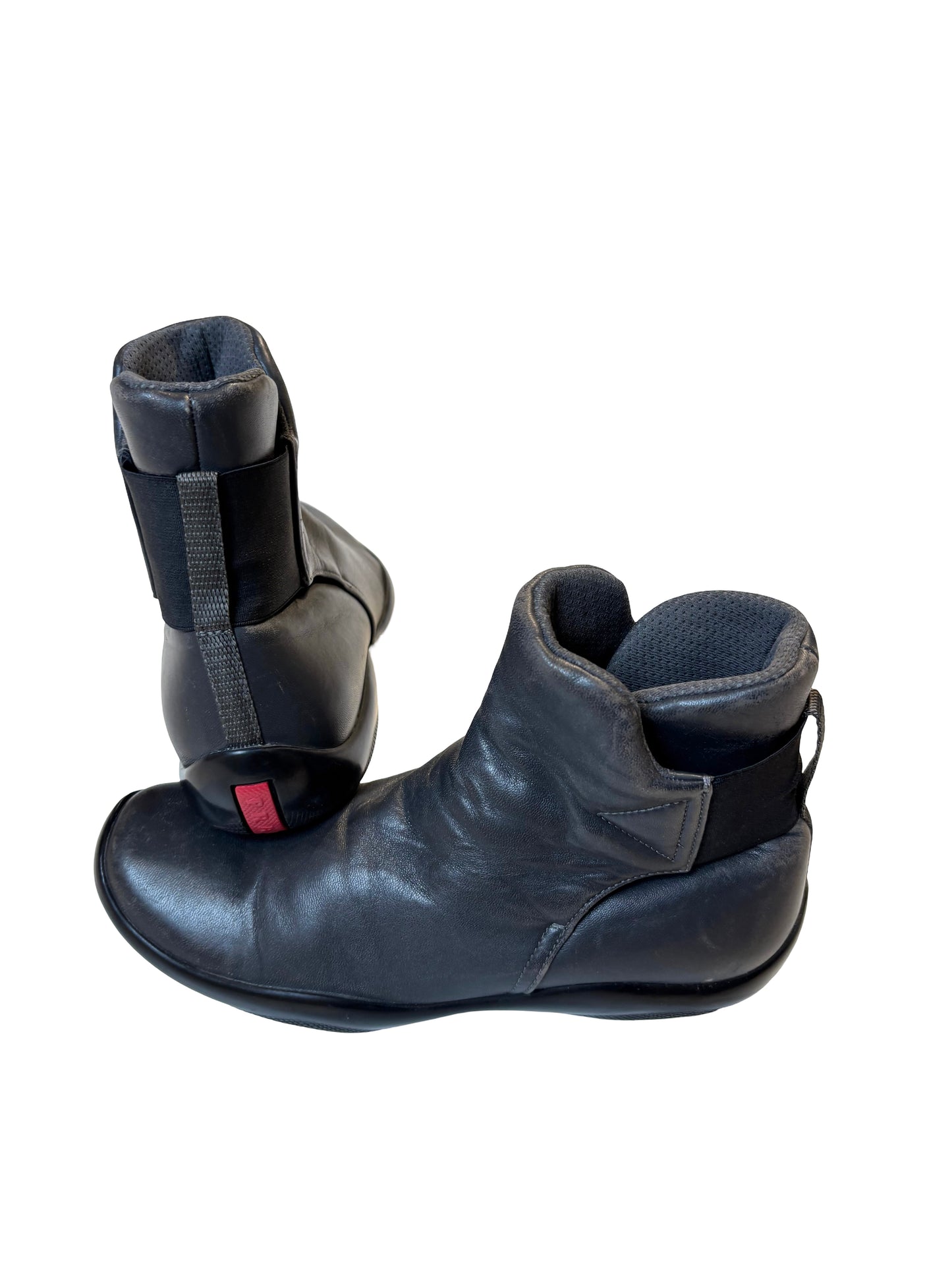 Prada Linea Rossa Leather Sporty Ankle Boots FW 1999–2000