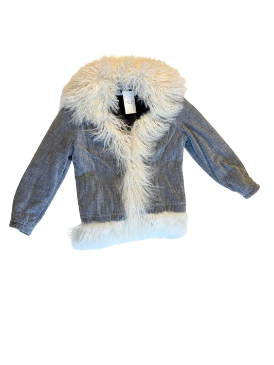Mongolian fur trim Penny lane jacket