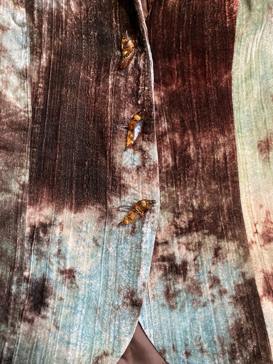 1990's Dip Dye Velvet Blazer