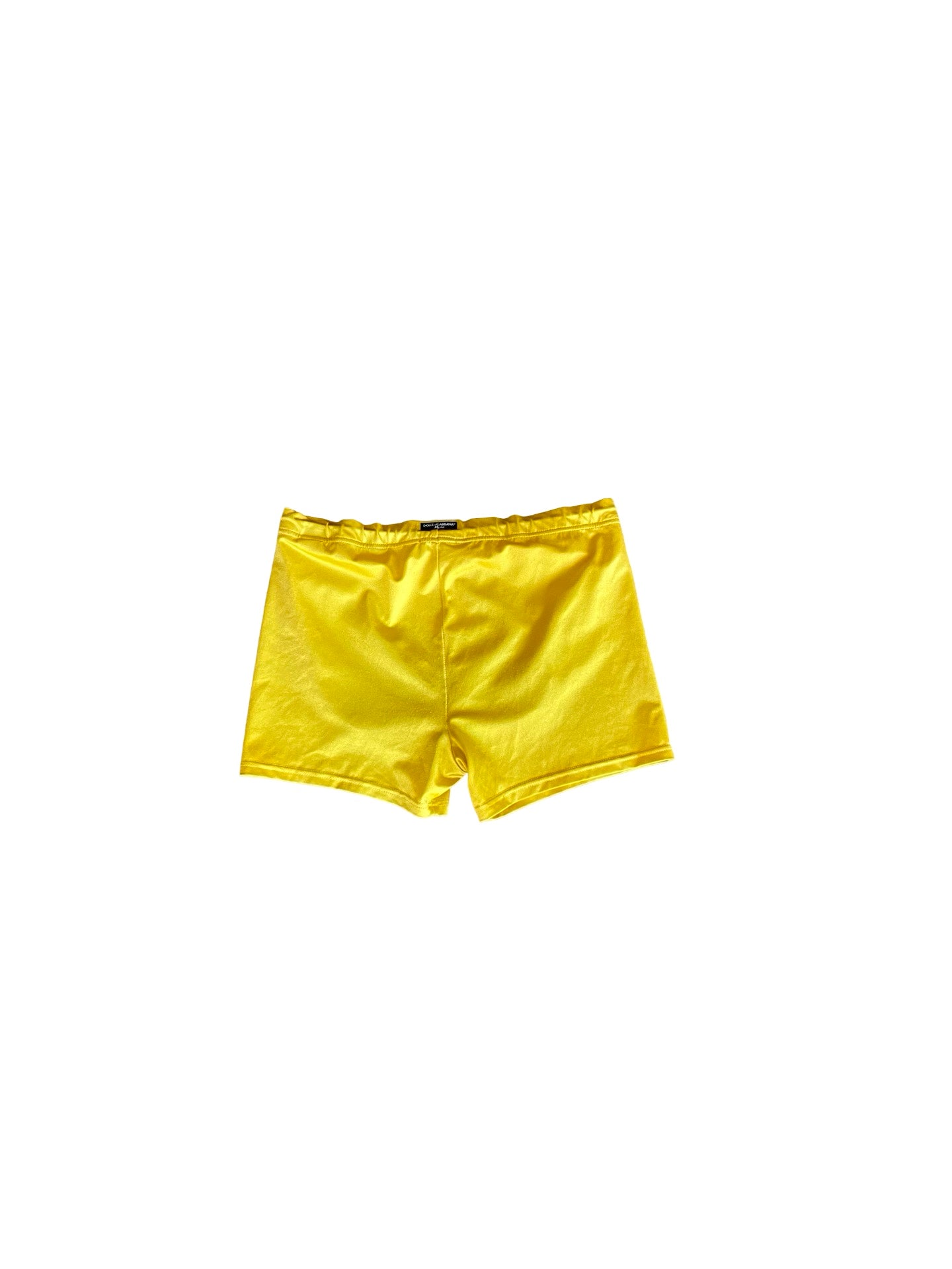 Dolce & Gabbana Yellow Swim Shorts Y2K