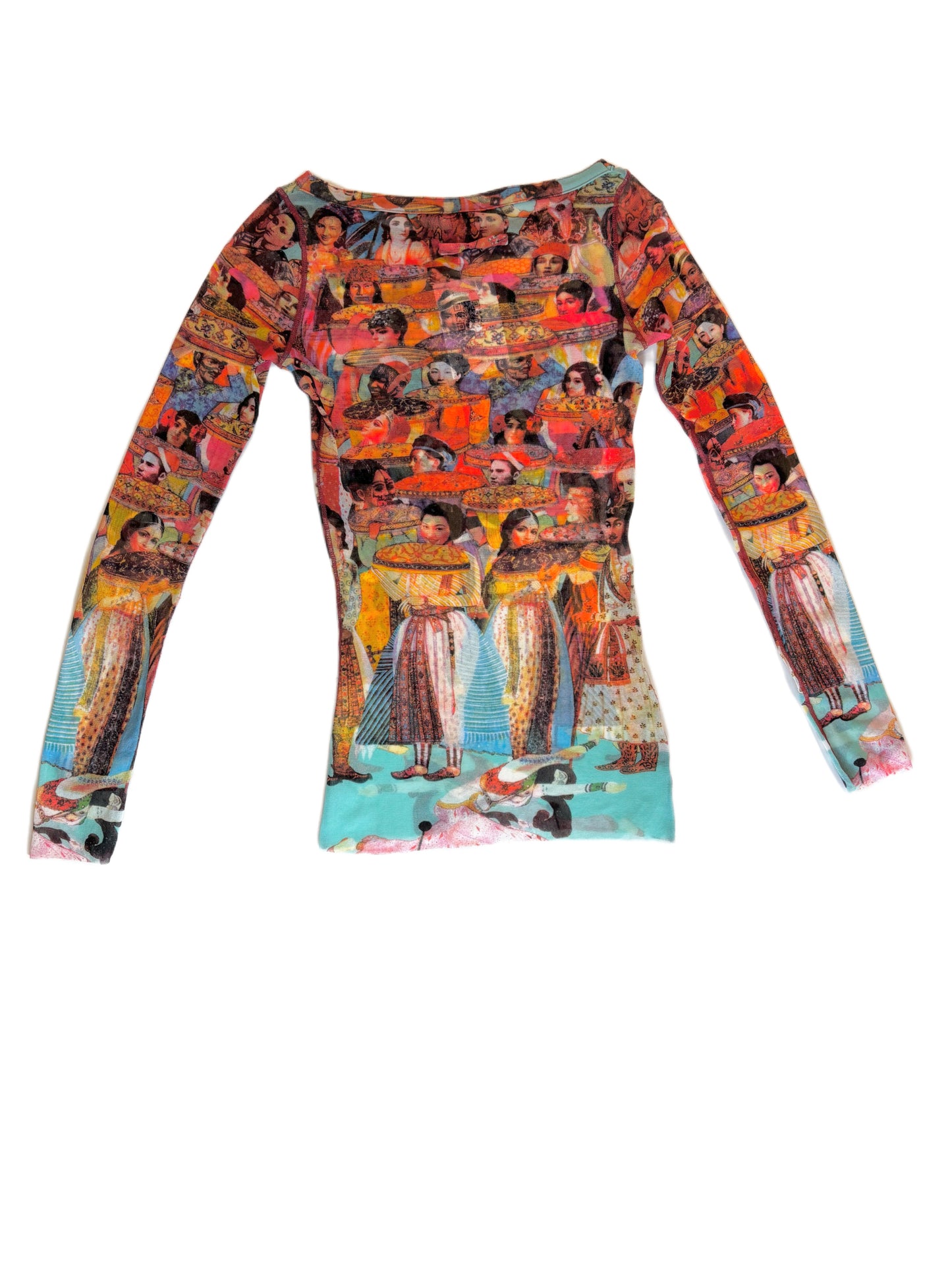 JPG Vintage Printed Meshtop