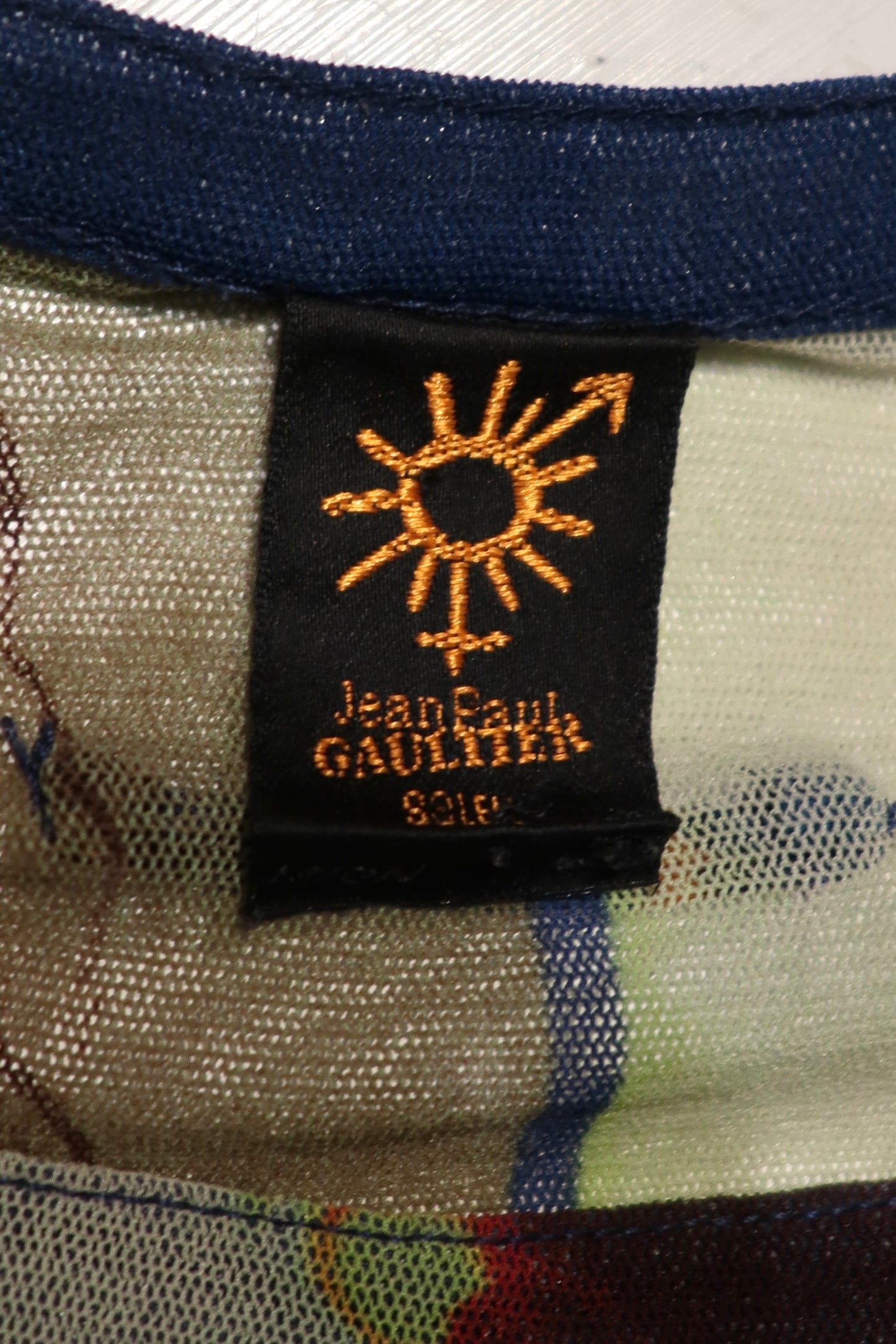 SS 2002 Jean Paul Gaultier ”Divina Marchesa” Abstract Mesh Top