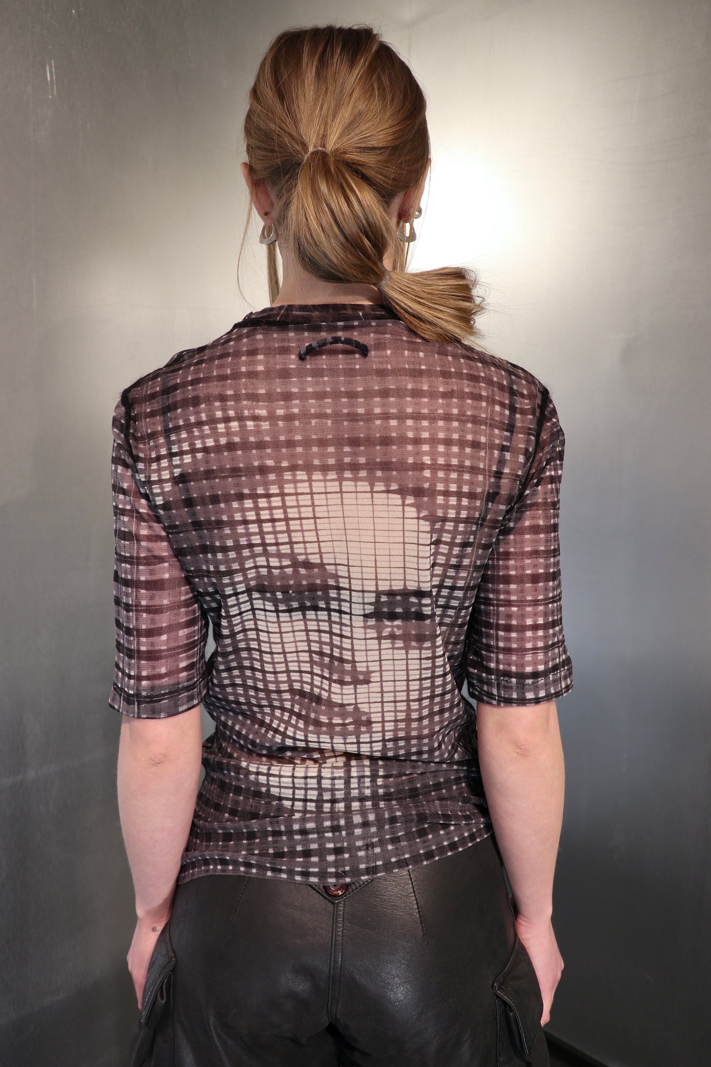 Gaultier Maille Femme Early 2000's Optical Portrait Top
