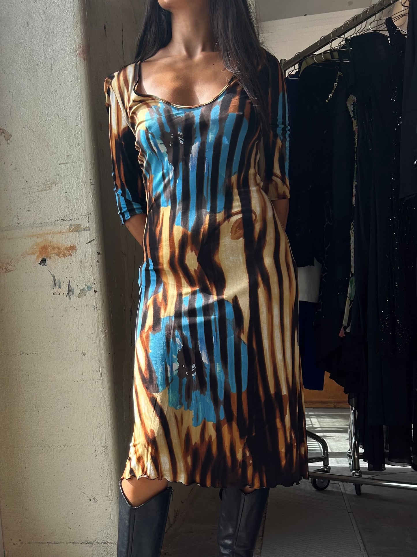 Cavalli Waterfall Dress