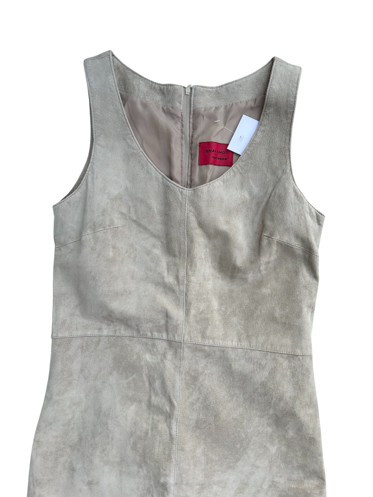 RARE stone grey suede maxi dress