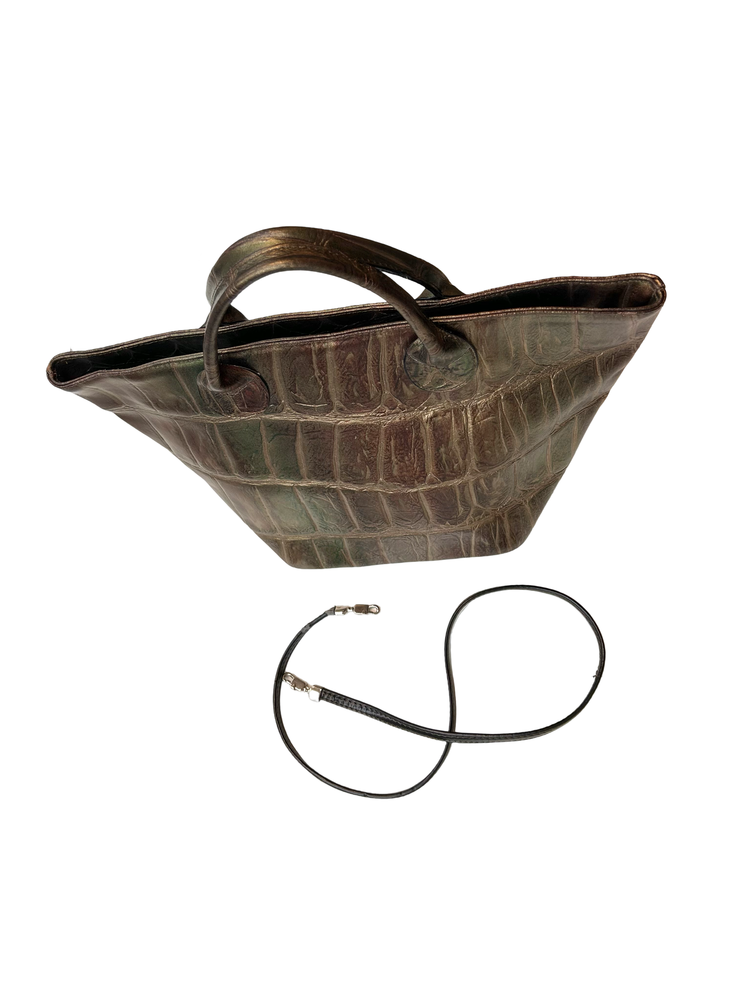Italian crocodile tote bag