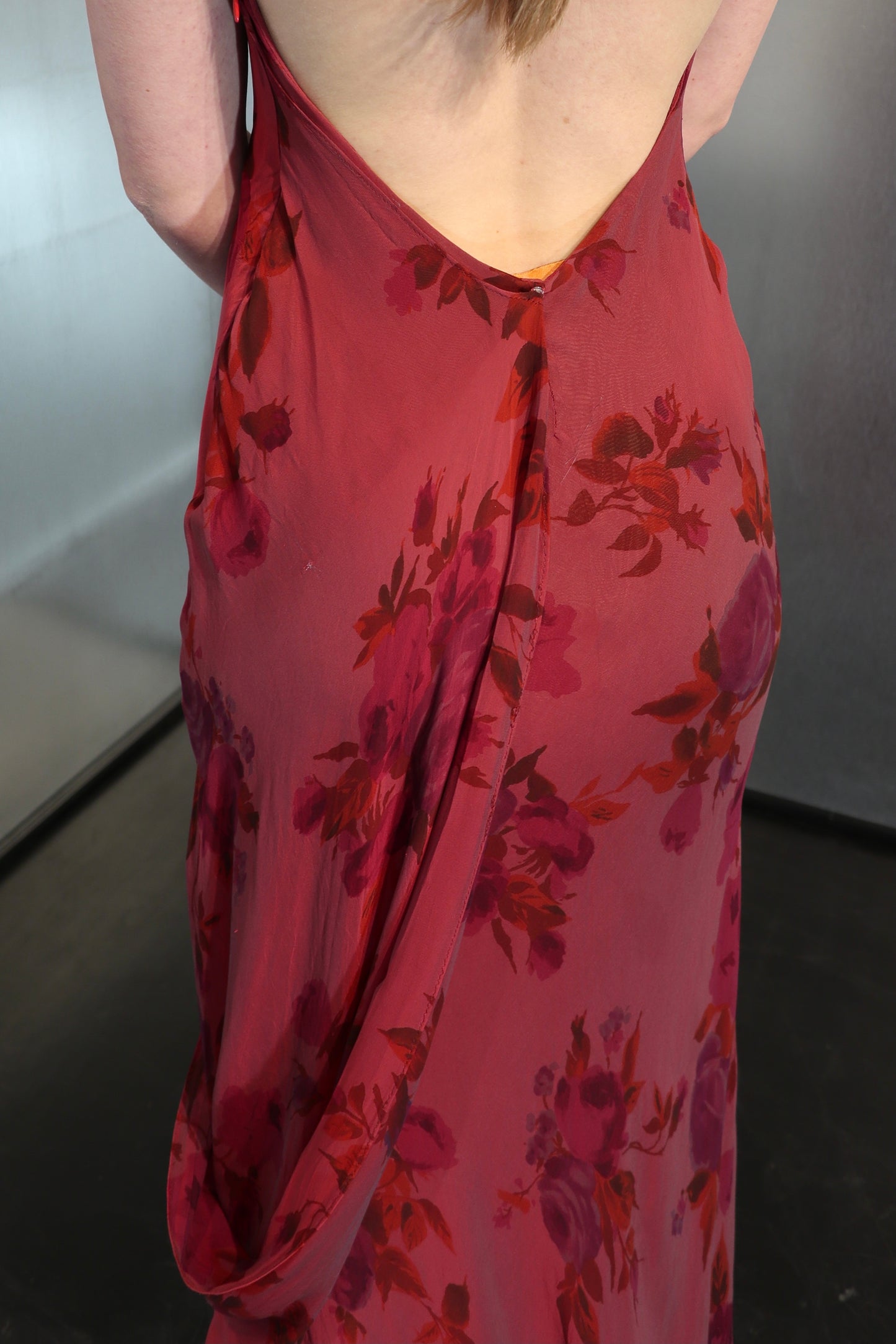 All About Eve Dramatic Silk Dress With Wings