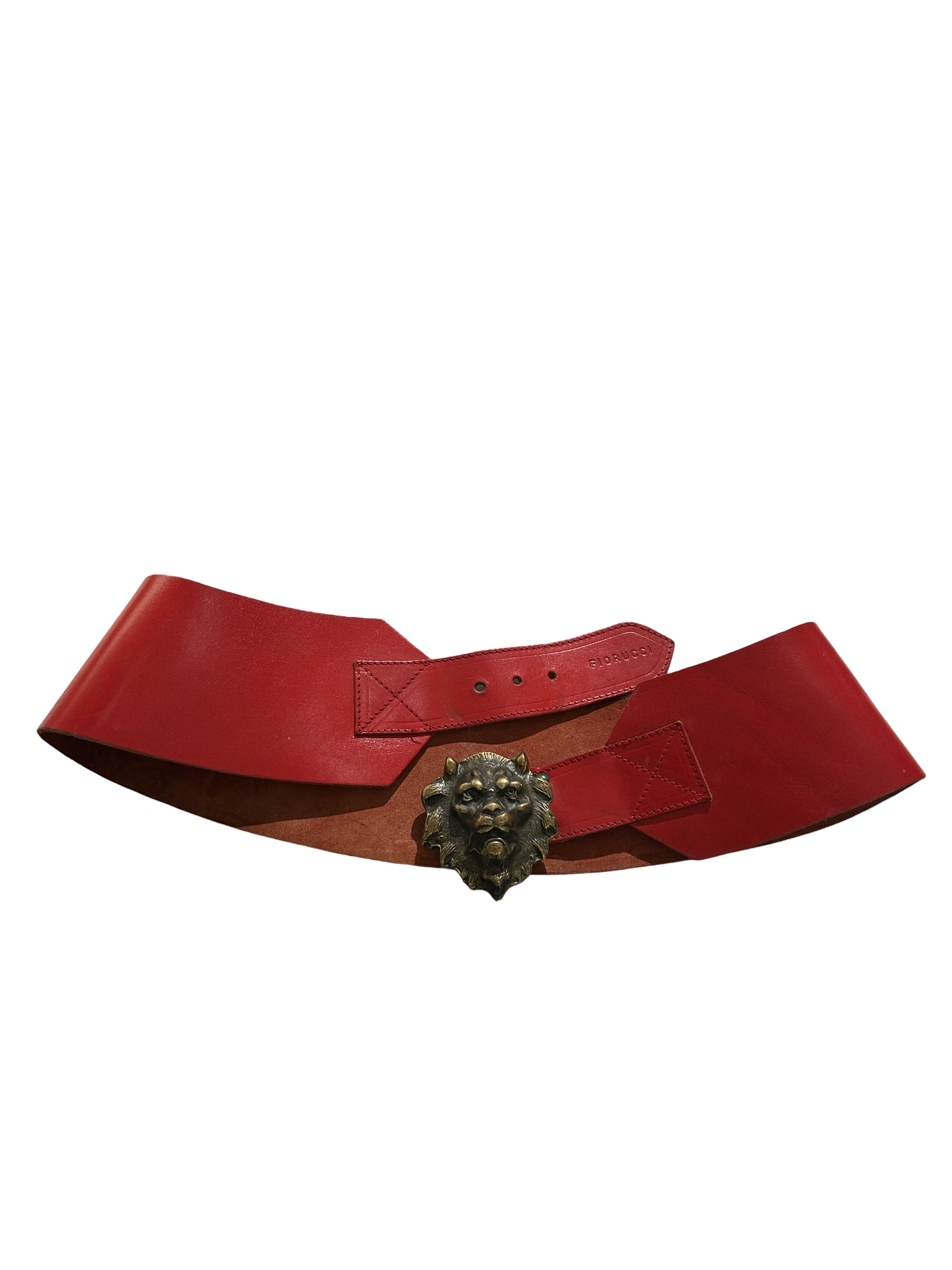 Fiorucci lions head leather belt
