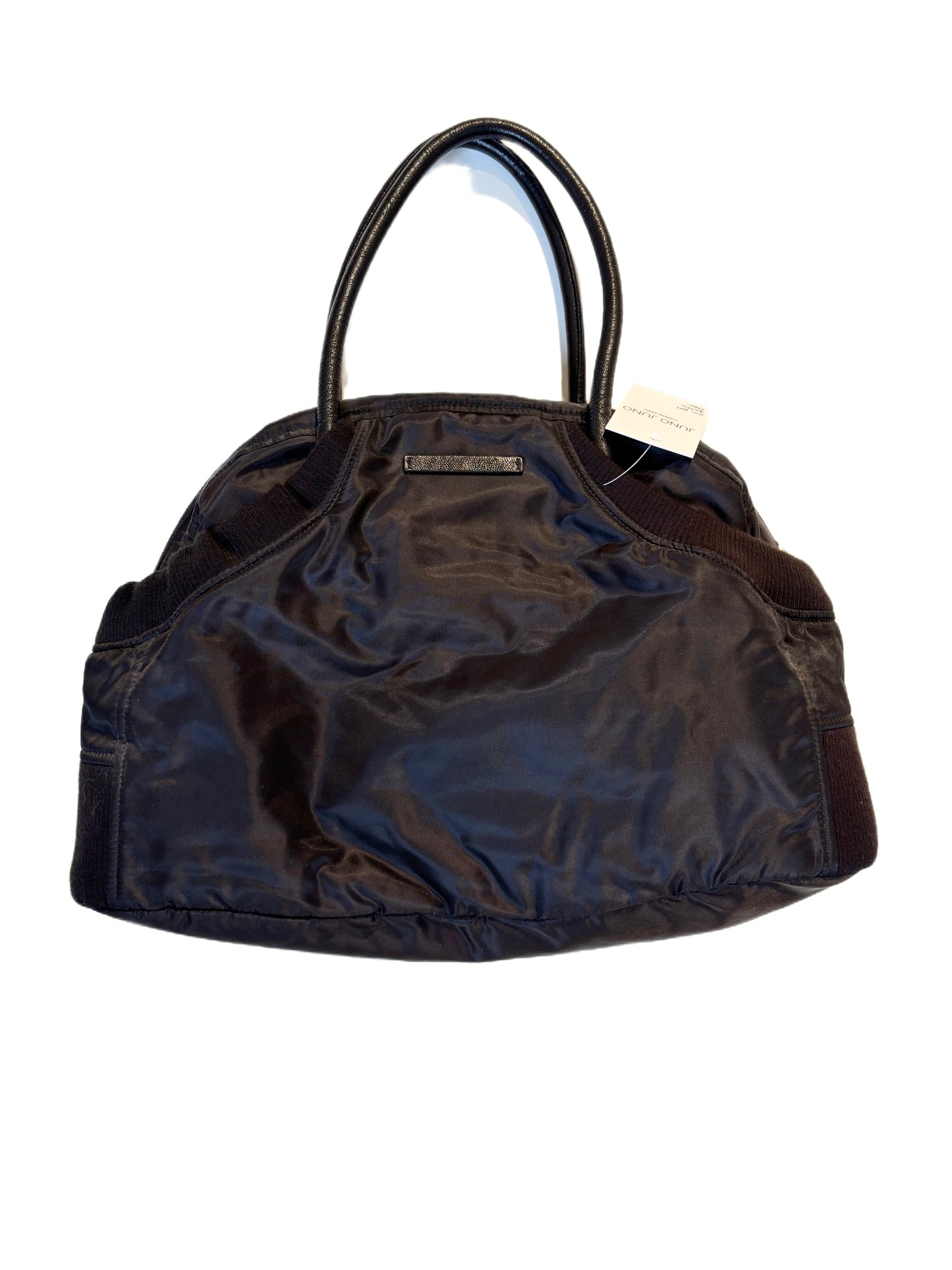 Jean Paul Gaultier Deadstock Black Nylon Bowling Bag