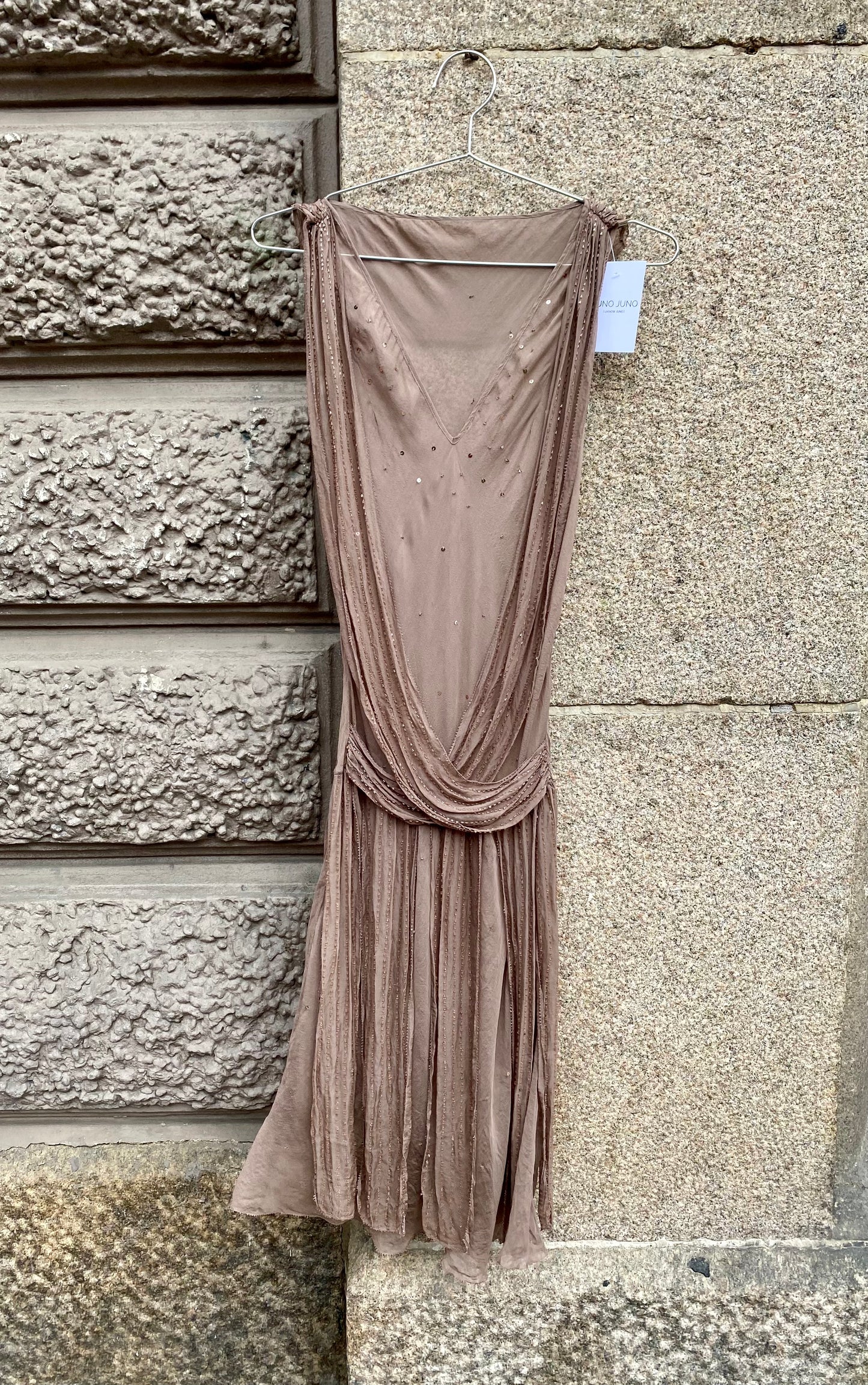 Sheer Silk Sequin Dress 90’s