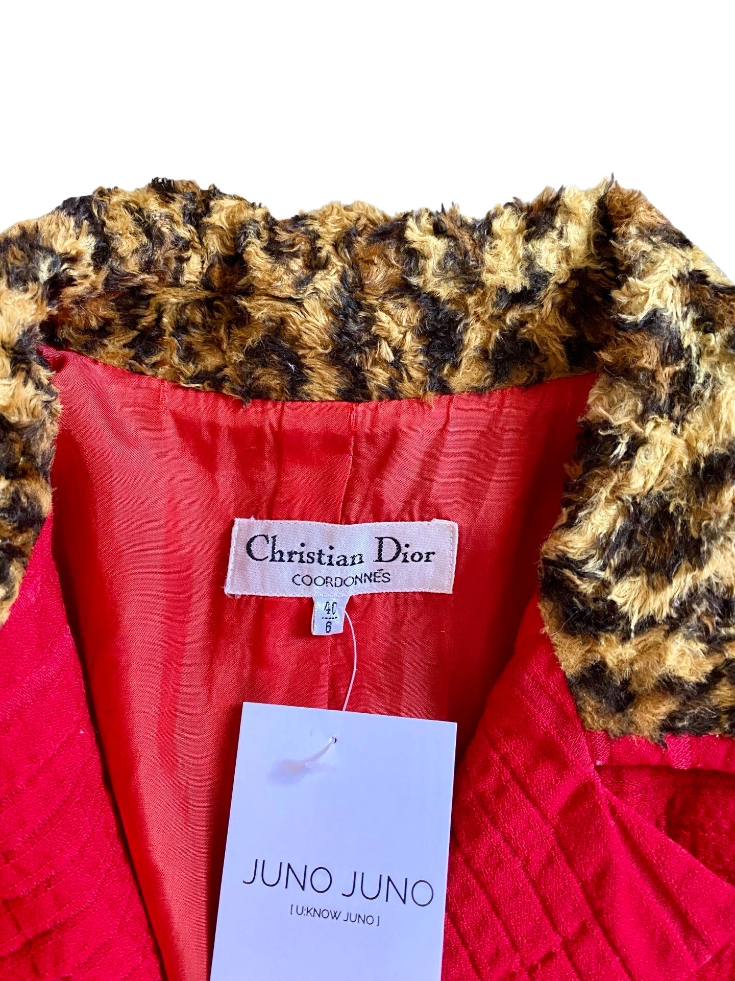 DIOR Red Hot Fitted Blazer 80´s
