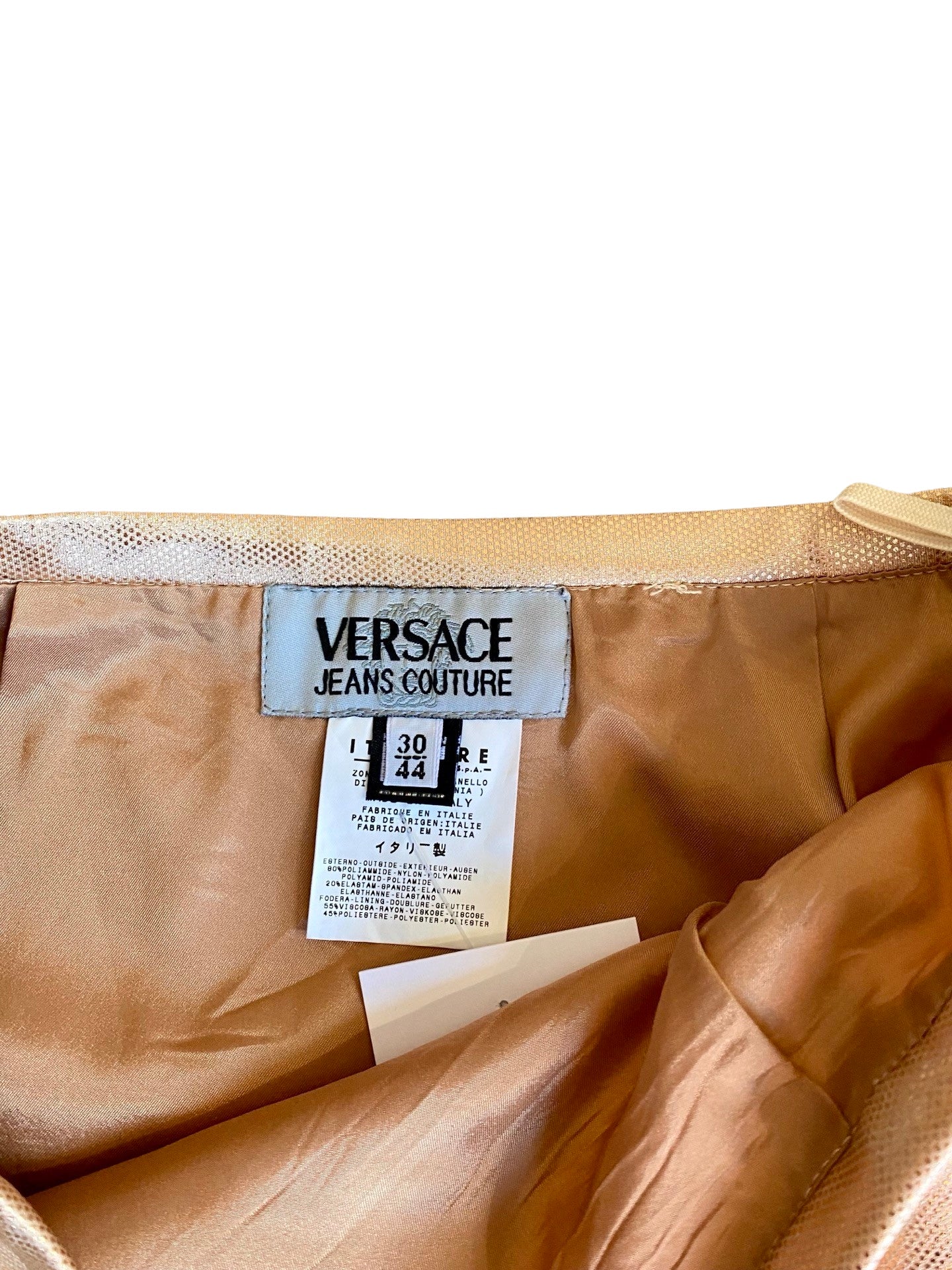 VERSACE Shiny Skirt 1990’s