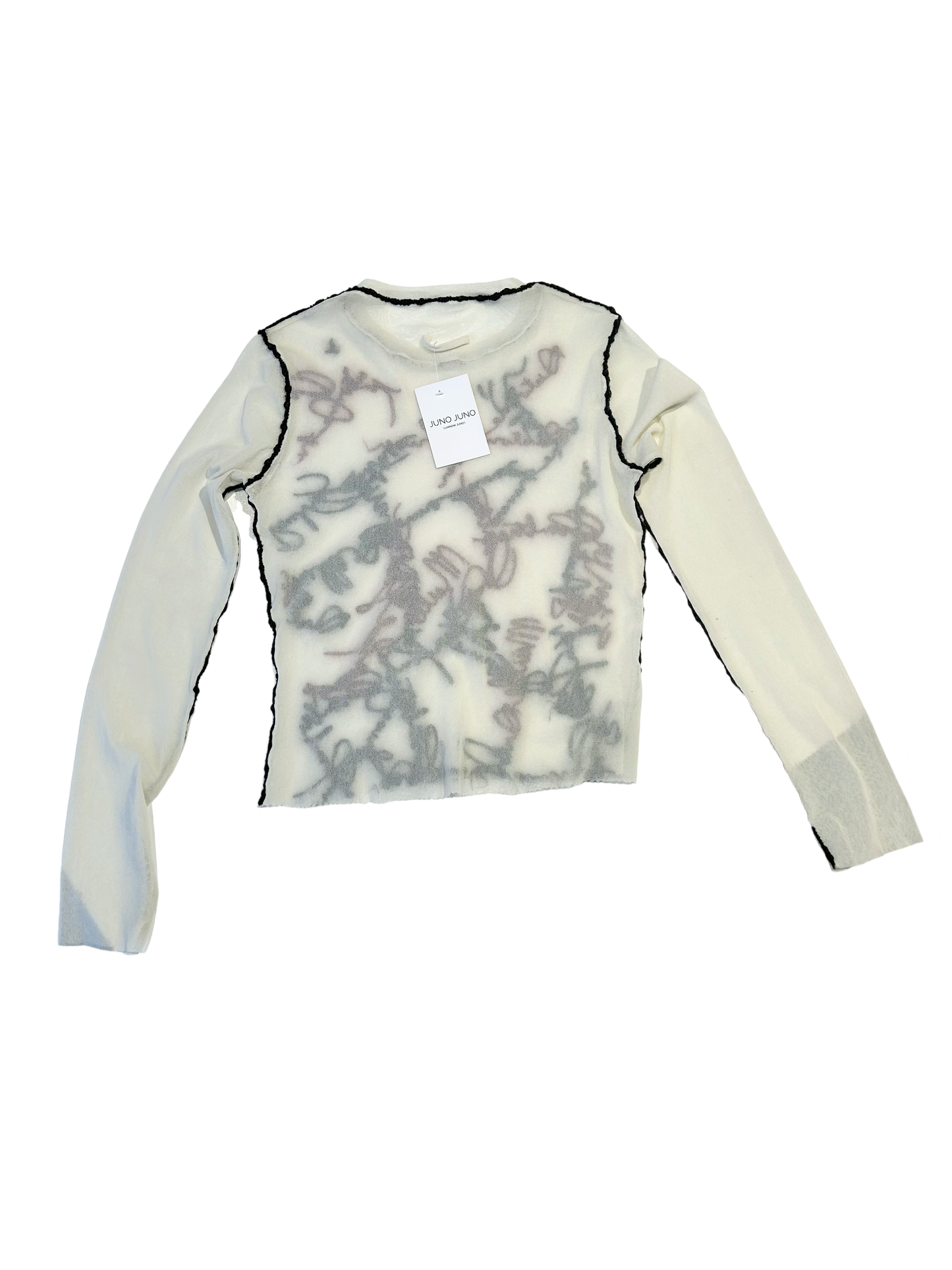 90’s Jean Paul Gaultier rare Maielle Femme embroidered mesh top