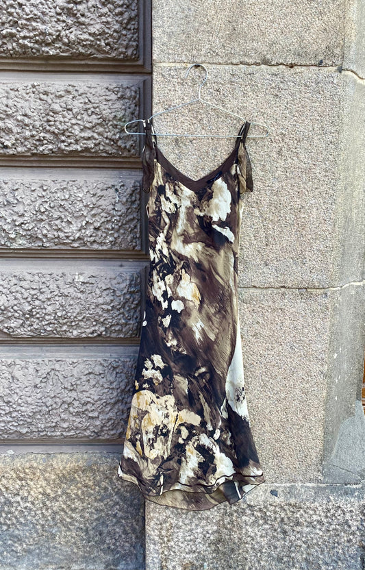 Abstract Mesh Dress Y2K