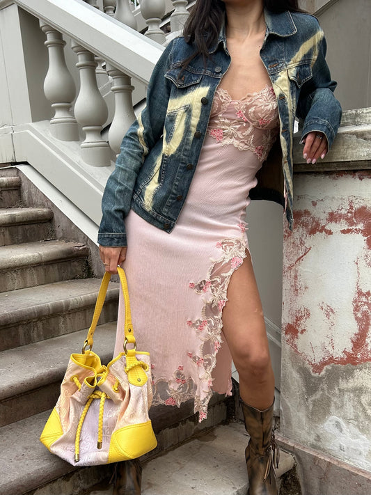 La Perla pink lace dress