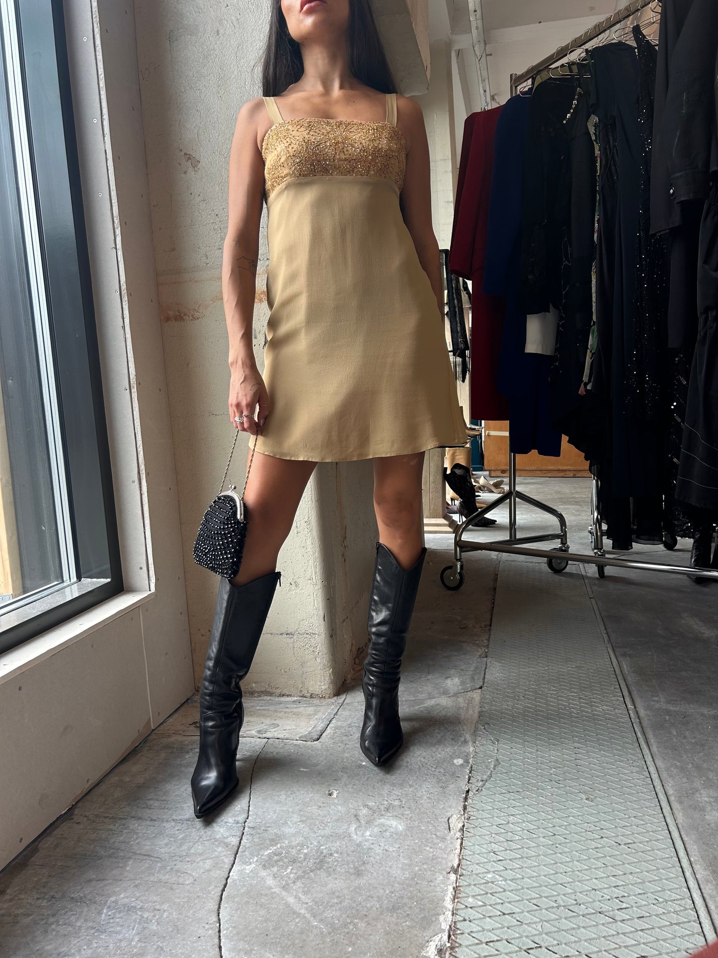 Italian sparkling mini dress