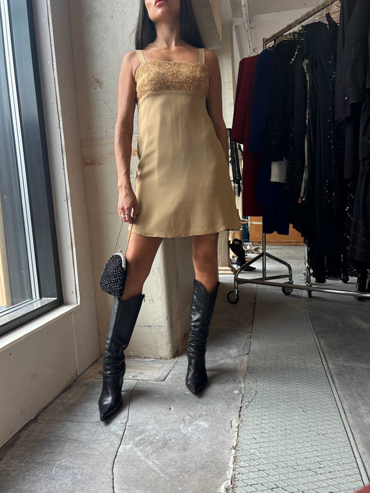 Italian sparkling mini dress