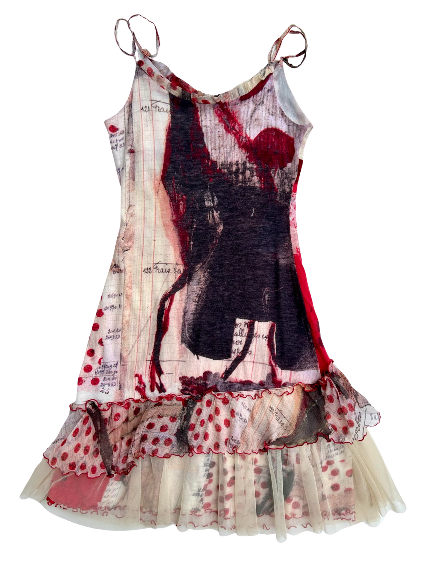Y2K multi print dress