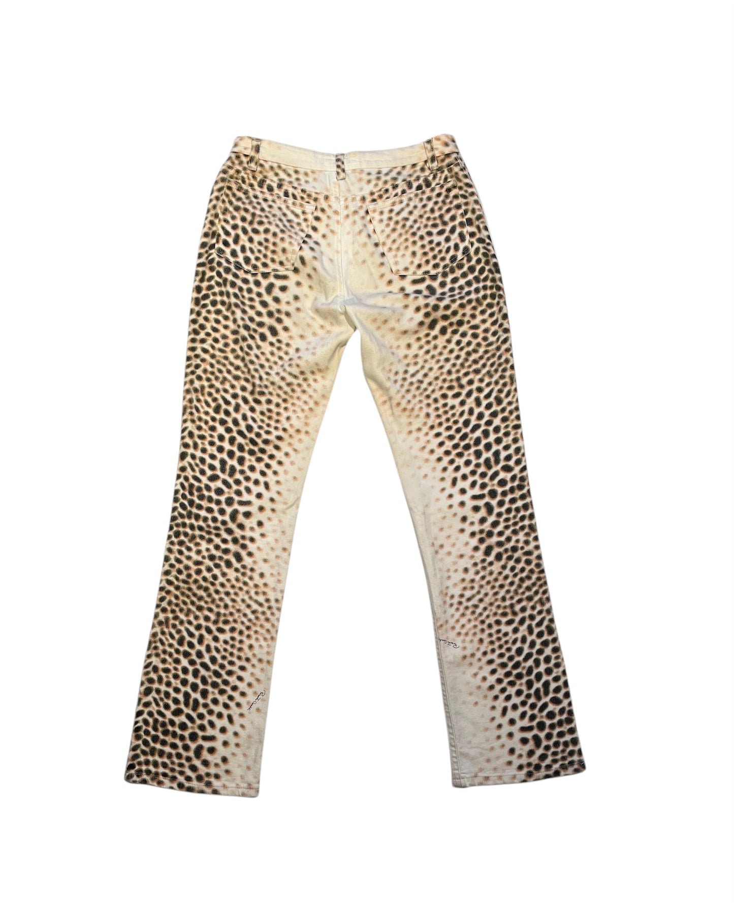 Roberto Cavalli leopard print jeans