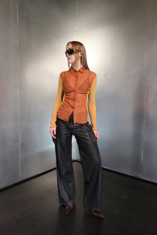 Gaultier Maille Mesh Lace Top