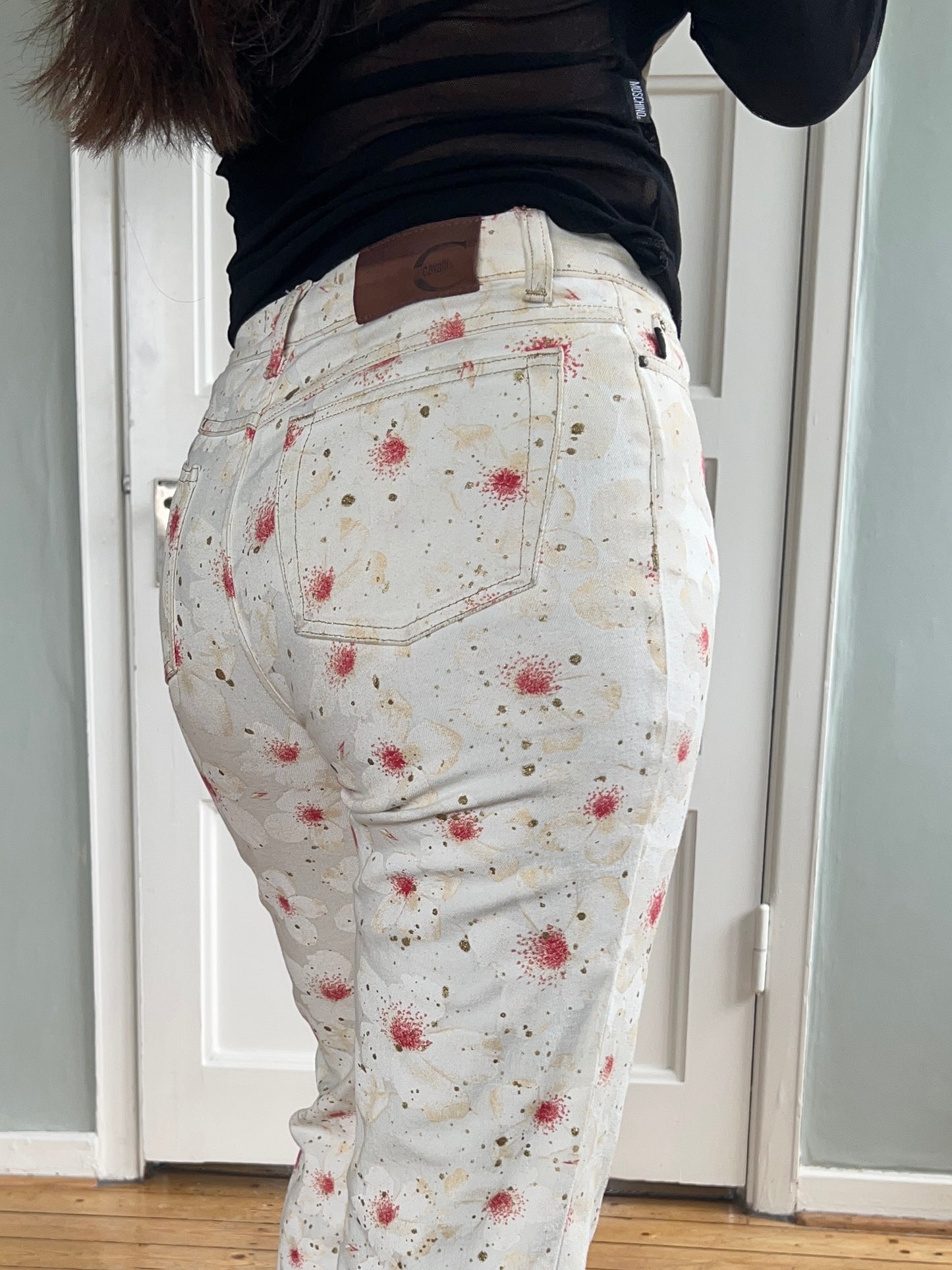 Just Cavalli Flowerprint Jeans