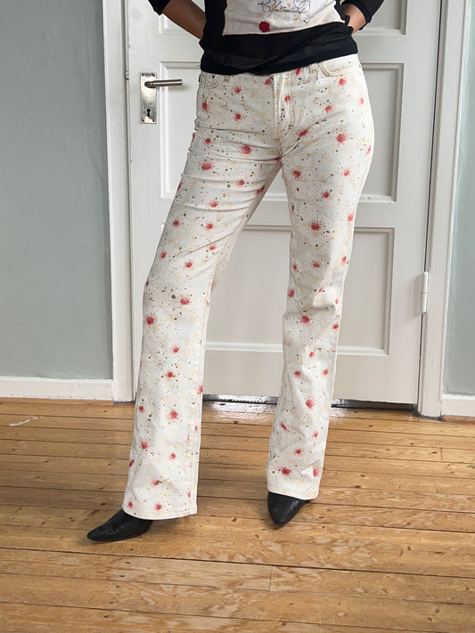 Just Cavalli Flowerprint Jeans