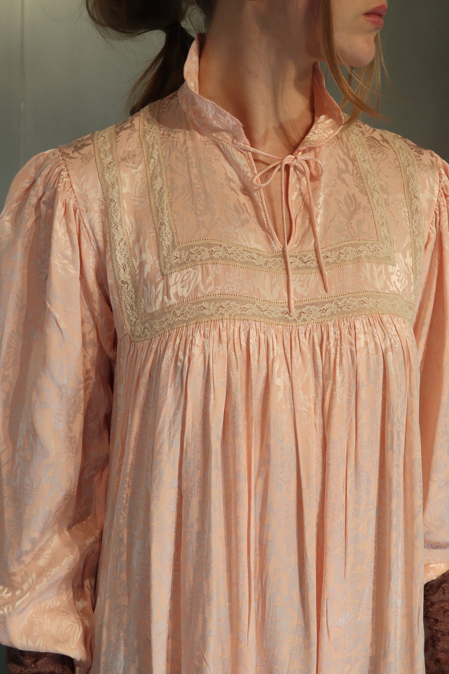 Rare Vintage High Collar Gown