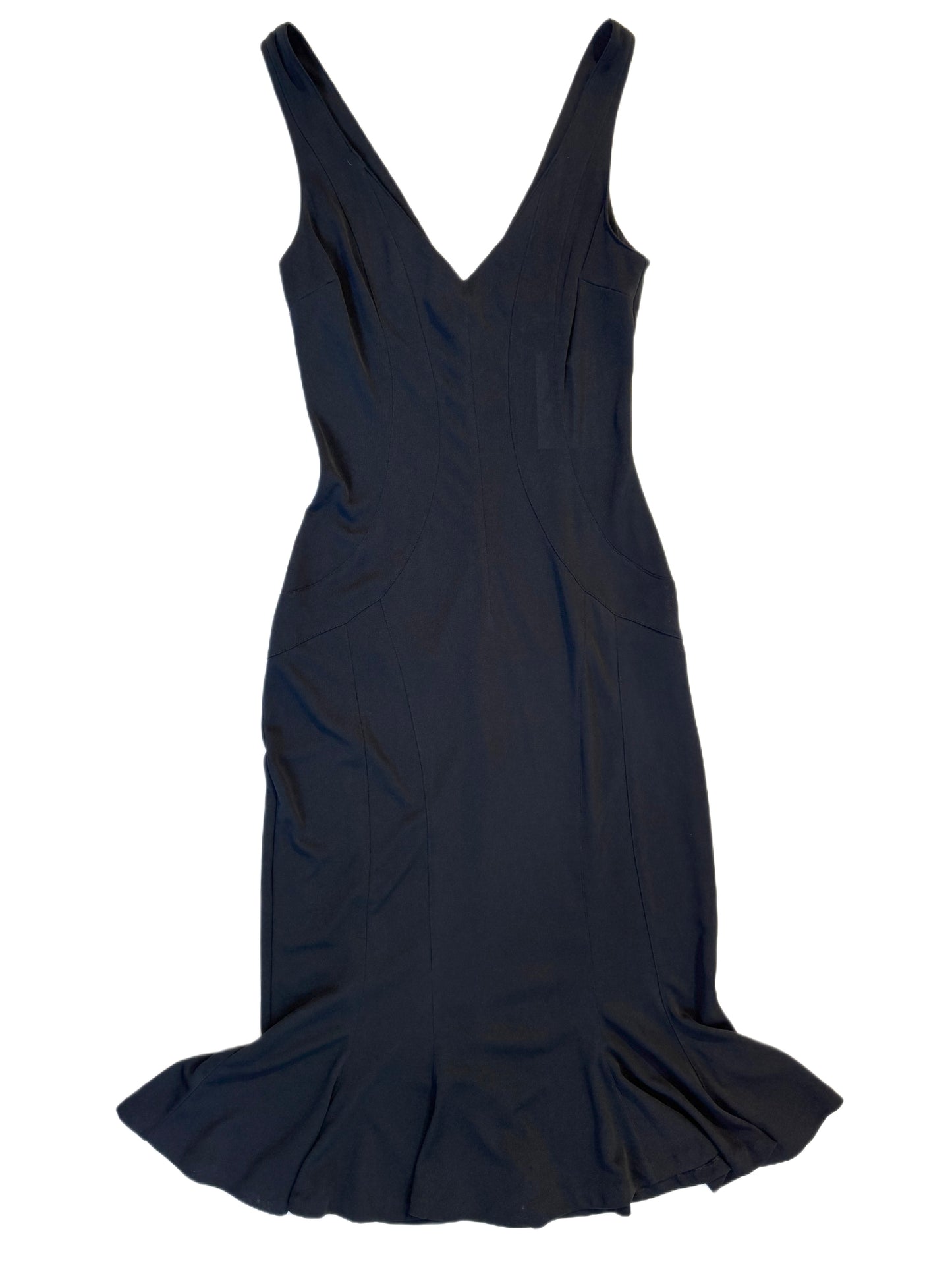 D&G Minimalist Black Slip Dress