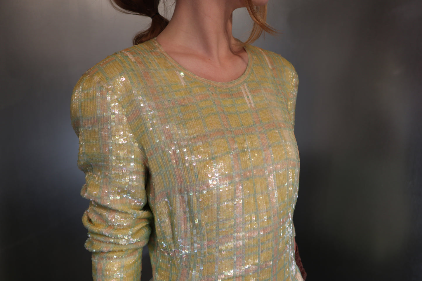 1990’s ESCADA Couture Sequin Ball Gown
