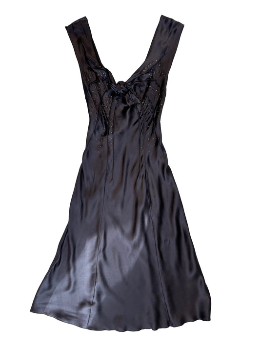 Massimo Rebecchi Black Silk Dress