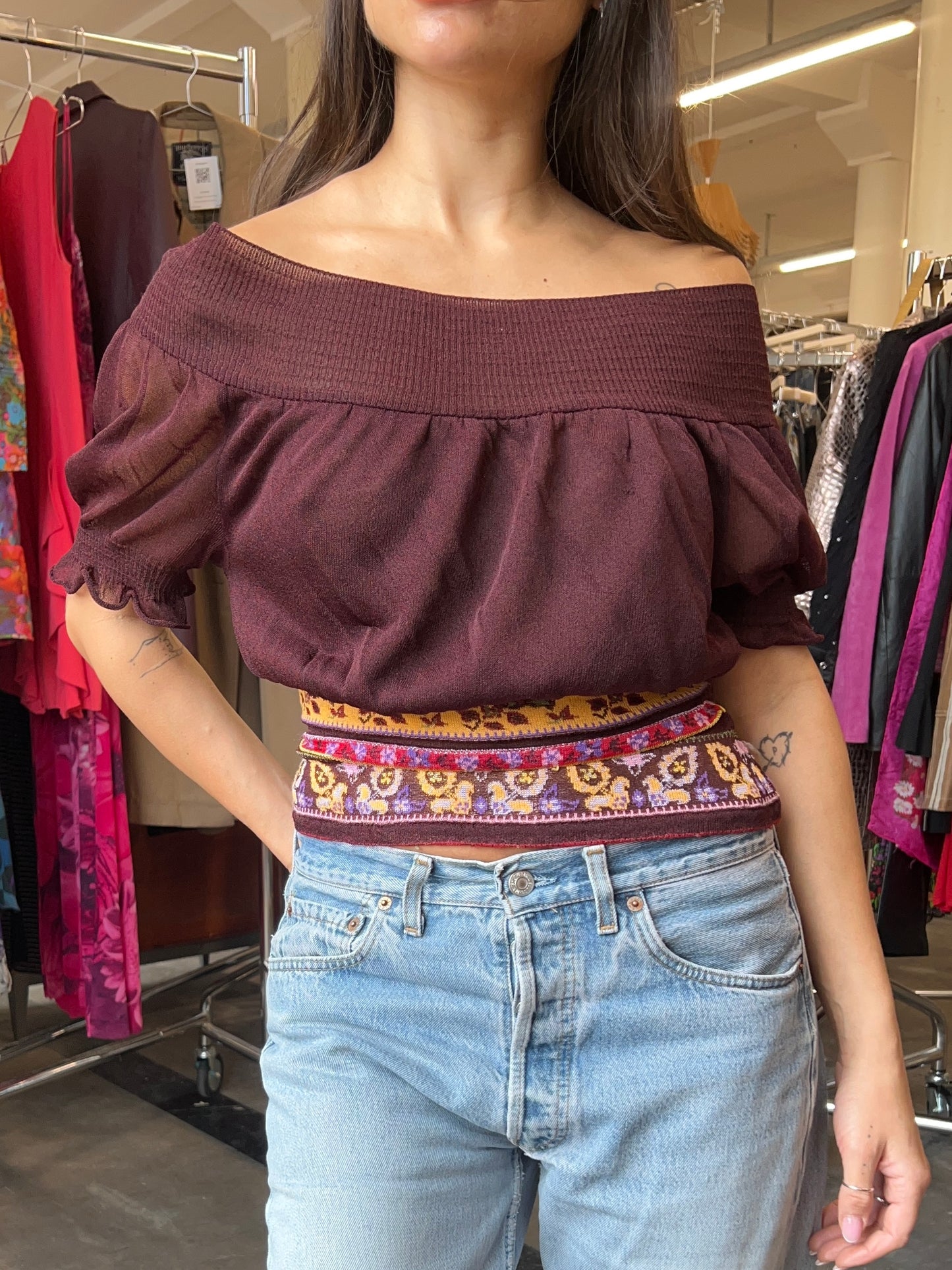 Kenzo sheer knitted top