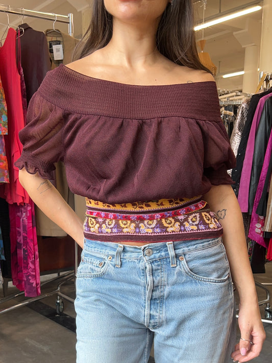 Kenzo sheer knitted top