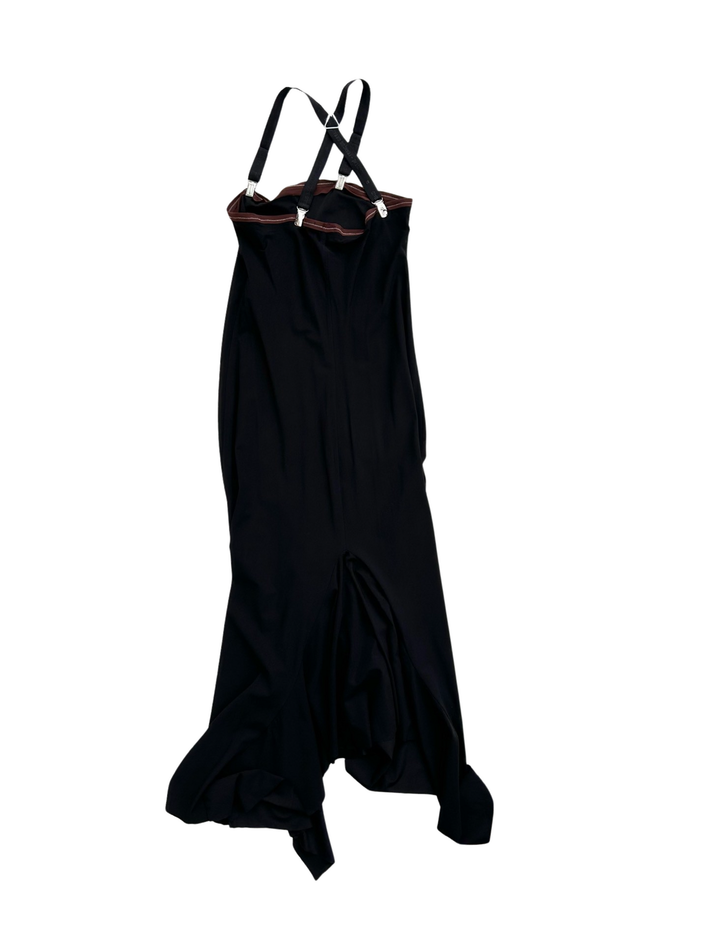 Marithe + Francois Girbaud dungaree maxi dress