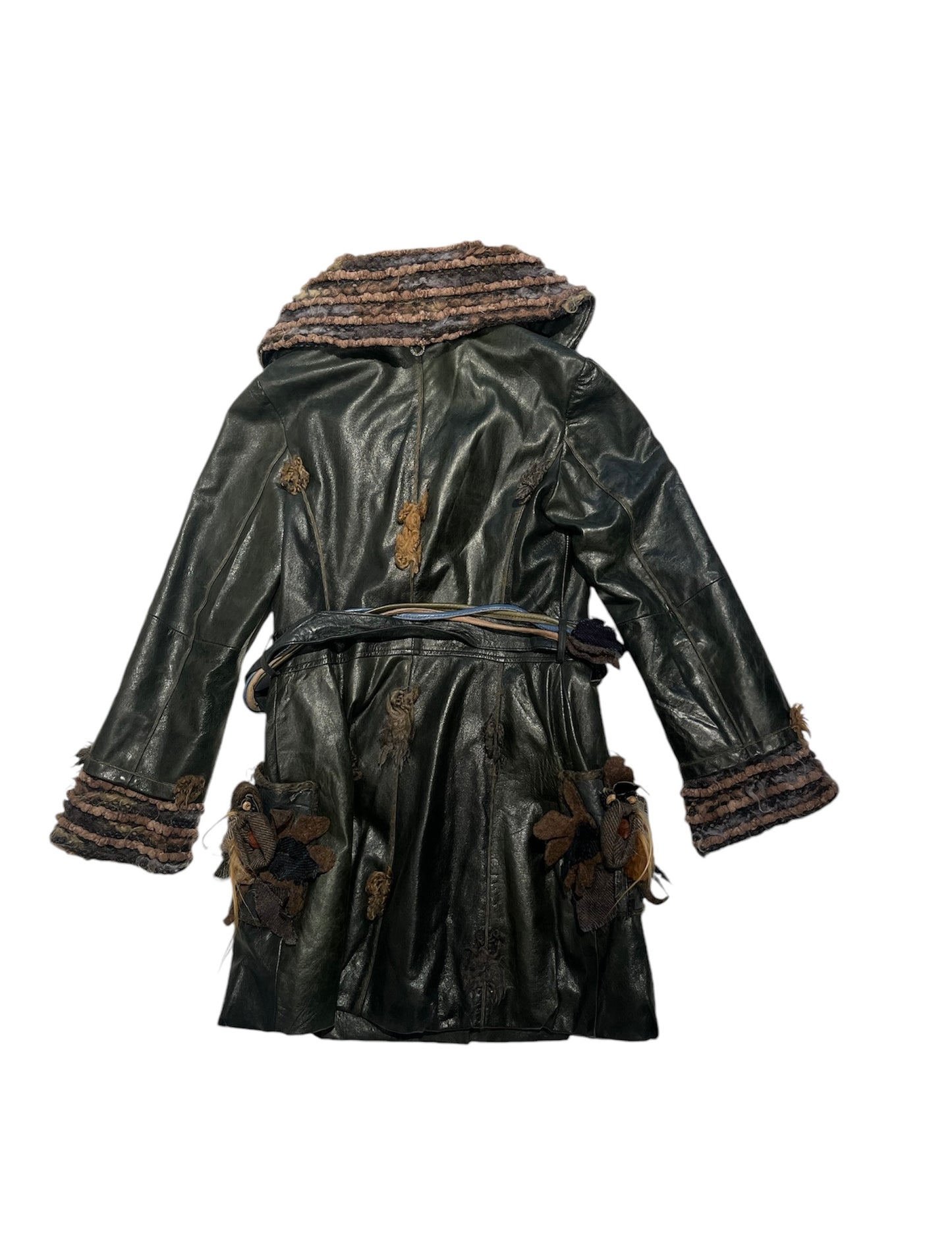 Save The Queen leather coat